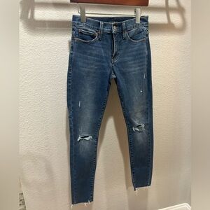 Lucky Brand Mid Rise Skinny Ava Distressed Jeans